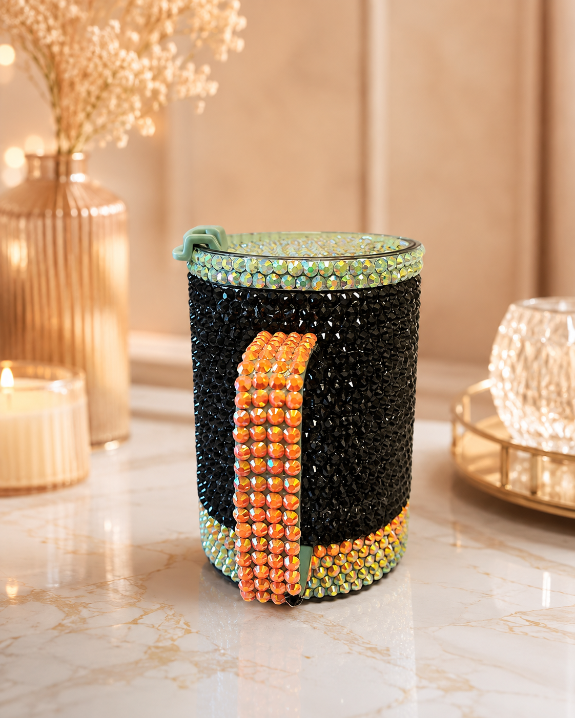 Midnight Sparkle Rhinestone Mug