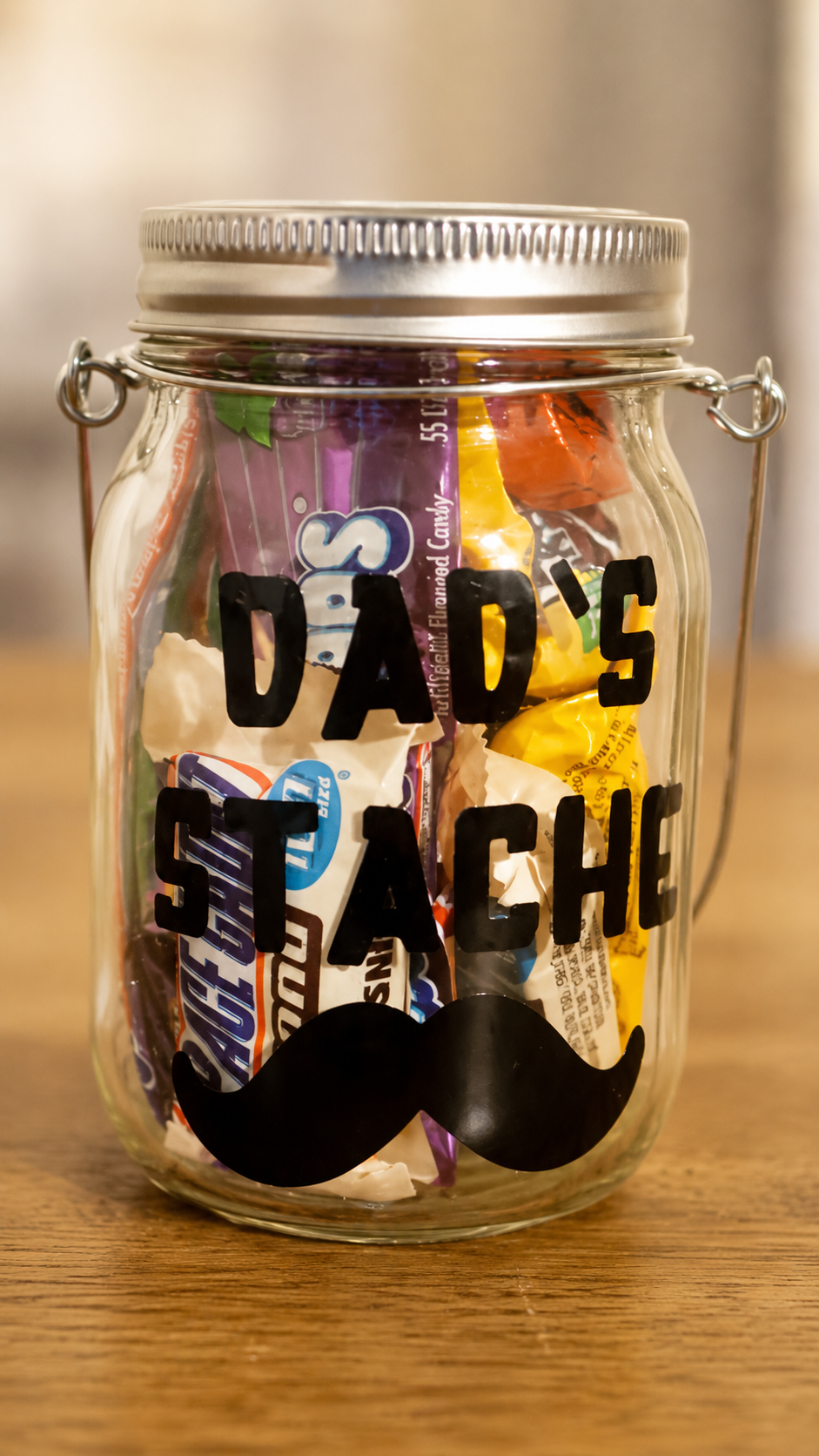 Father’s Day “Dad’s Stache” Candy Jar