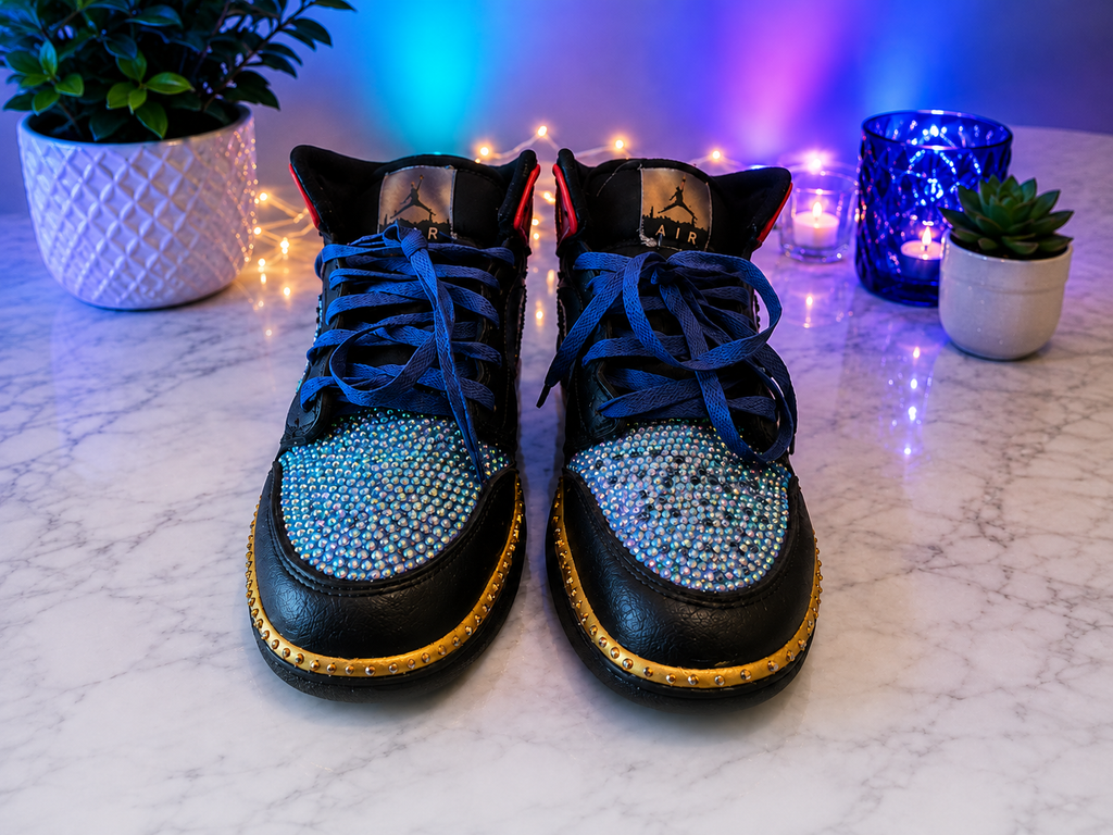 Neon City Rhinestone High-Tops