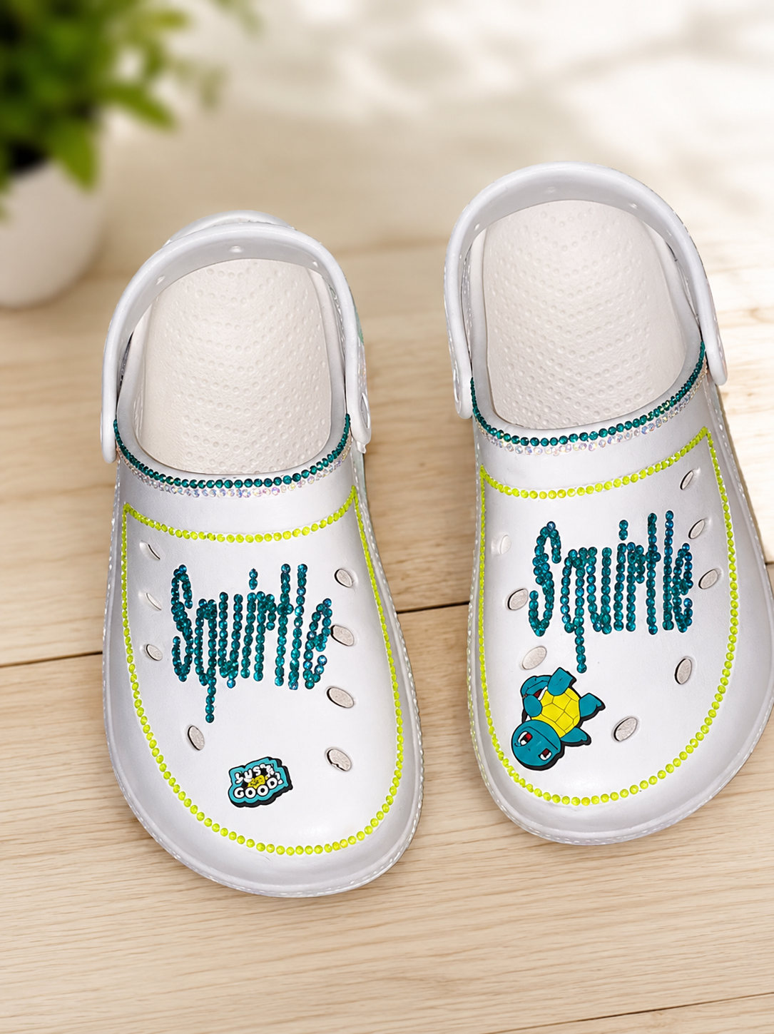 Pokémon Squirtle Rhinestone Clogs