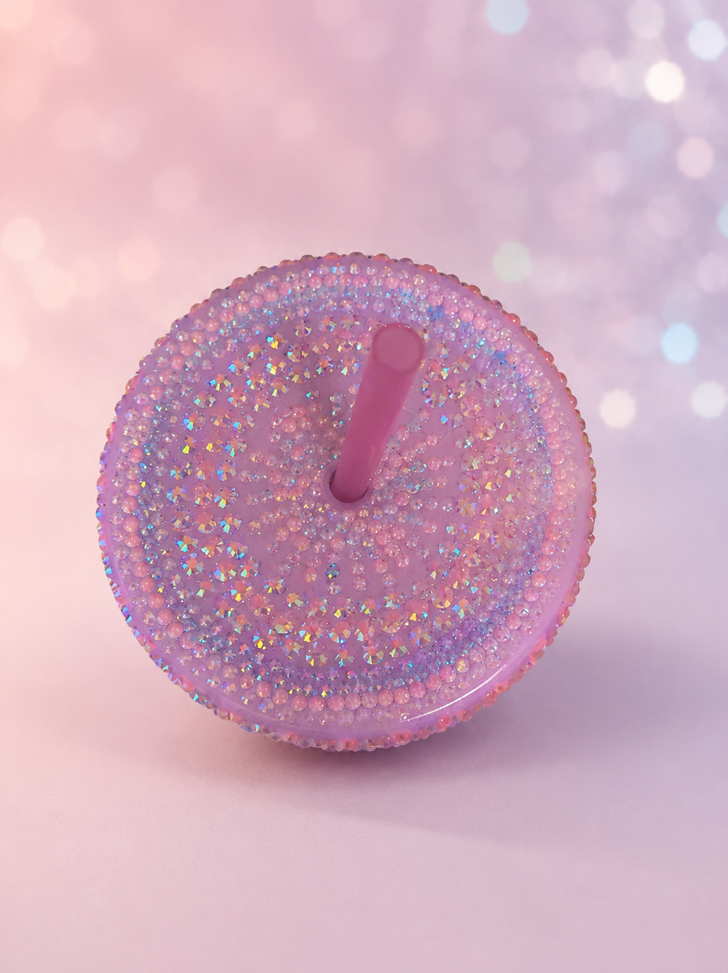 Pink Aurora Rhinestone Tumbler