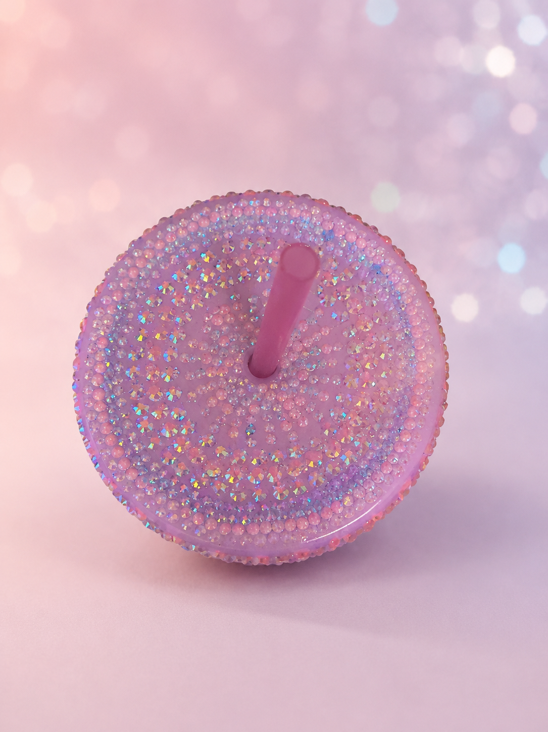 Pink Aurora Rhinestone Tumbler