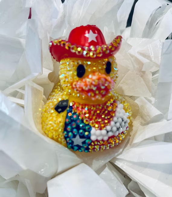 Bedazzled Western Cowboy Duck