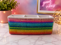 Rainbow Rhinestone Desk Organizer